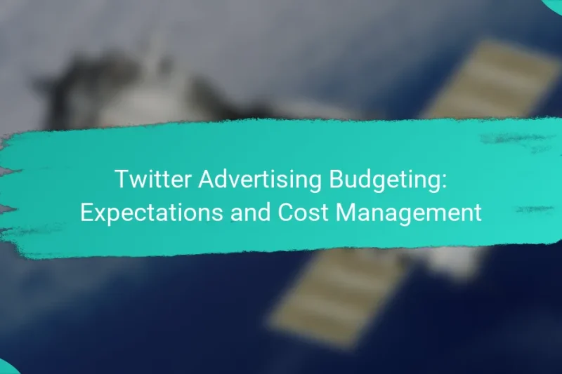 Twitter Advertising Budgeting: Expectations and Cost Management