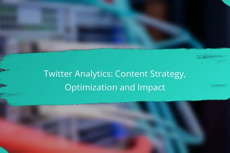 Twitter Analytics: Content Strategy, Optimization and Impact