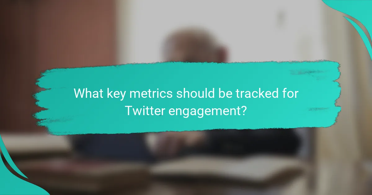 What key metrics should be tracked for Twitter engagement?